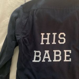 HUBS&hers Vintage Button Up “HIS BABE”